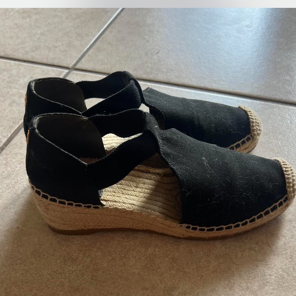 Tory Burch Black Espadrille Sandals